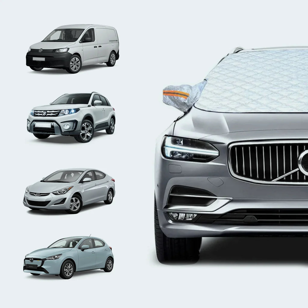 Magnetic Windshield Frost Cover with Mirror Covers