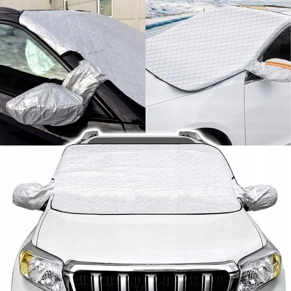Magnetic Windshield Frost Cover with Mirror Covers