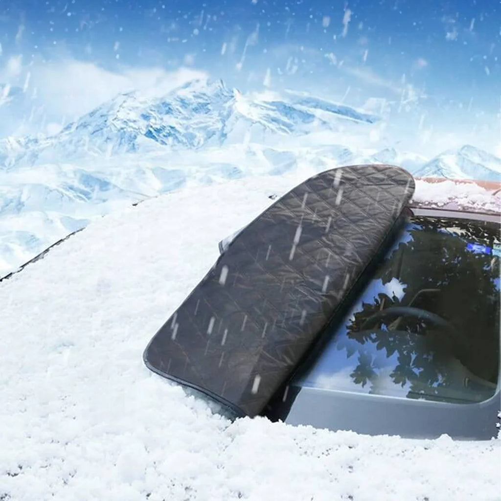 Magnetic Windshield Frost Cover with Mirror Covers